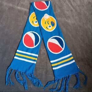 Pepsi Smile Emoji Winter Scarf Unisex Colorful Y2K Happy Bright Ski Snow Knit
